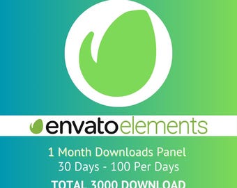 Servicio de panel de descarga de Envato Elements 30 Days Downloader